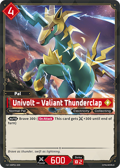 Univolt — Palworld TCG Pal card