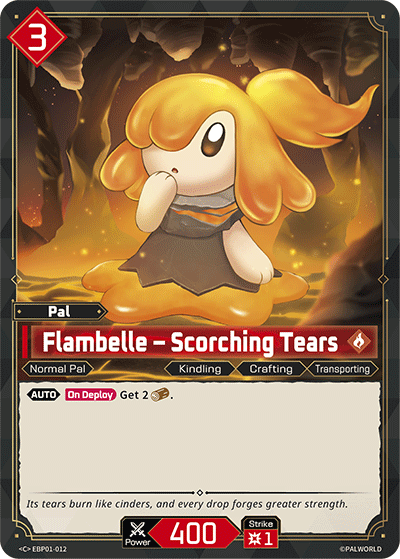 Flambelle — Palworld TCG Pal card