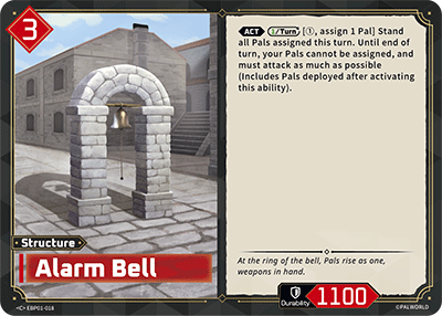 Alarm Bell — Palworld TCG Structure card