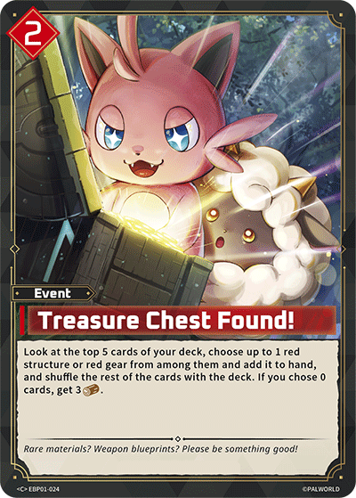 Treasure Chest Found! — Palworld Official Card Game Event card (EBP01-024)