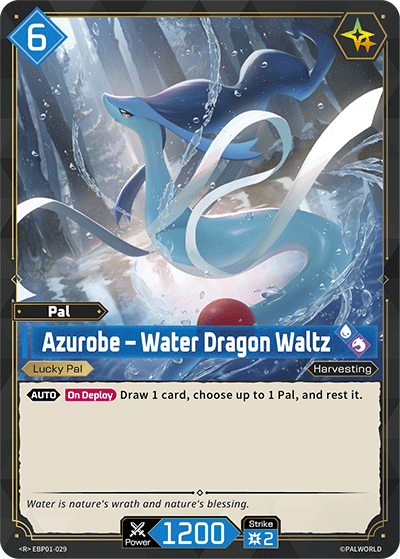 Azurobe — Palworld TCG Pal card