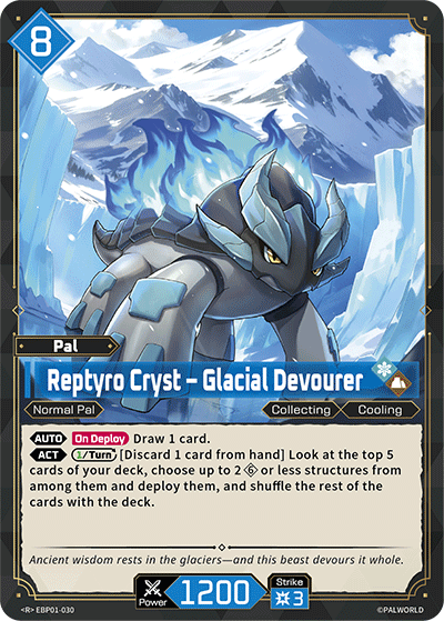 Reptyro Cryst — Palworld TCG Pal card