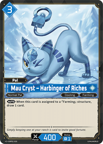 Mau Cryst — Palworld TCG Pal card