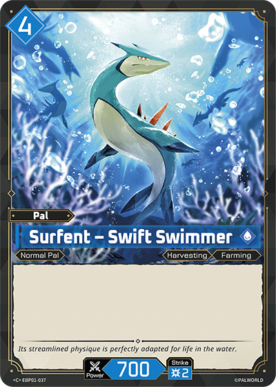 Surfent — Palworld TCG Pal card