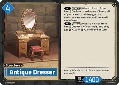 Antique Dresser — Palworld TCG Structure card