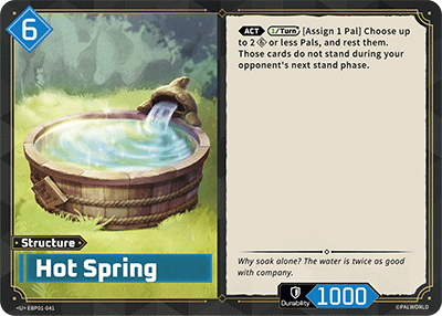 Hot Spring — Palworld TCG Structure card