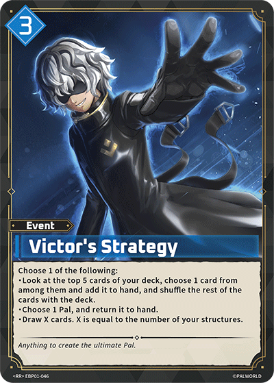 Victor's Strategy — Palworld TCG Event card