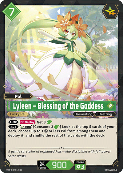 Lyleen — Palworld TCG Pal card