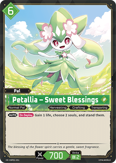 Petallia — Palworld TCG Pal card
