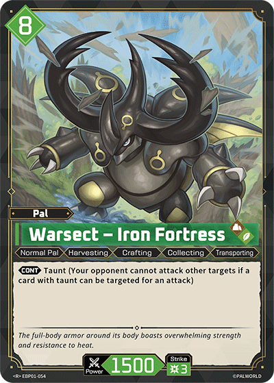 Warsect — Palworld TCG Pal card