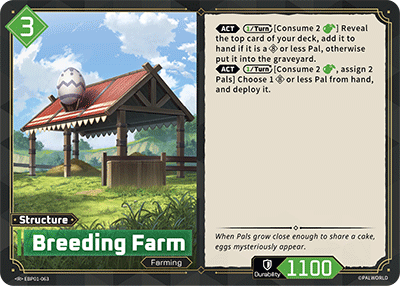 Breeding Farm — Palworld TCG Structure card