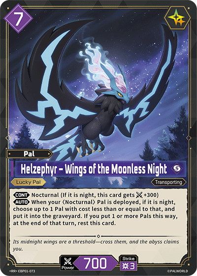Helzephyr — Palworld TCG Pal card