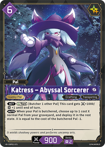 Katress — Palworld TCG Pal card