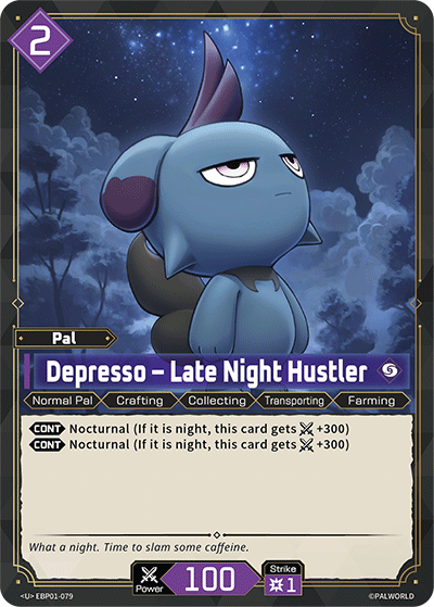 Depresso — Palworld TCG Pal card