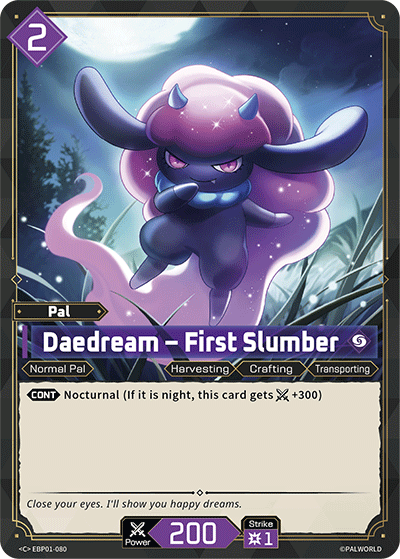 Daedream — Palworld Official Card Game Pal card (EBP01-080)