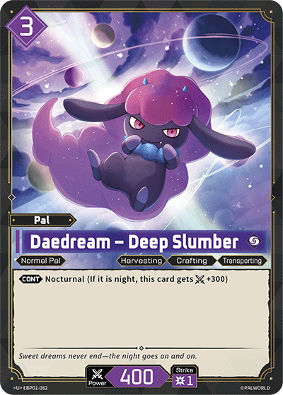 Daedream — Palworld TCG Pal card