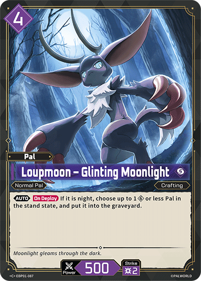 Loupmoon — Palworld TCG Pal card