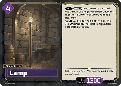 Lamp — Palworld TCG Structure card