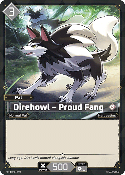 Direhowl — Palworld TCG Pal card