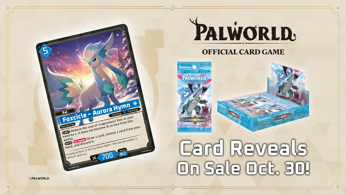 Foxcicle — Palworld Official Card Game Pal card (EBP02-002)