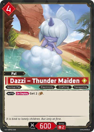 Dazzi — Palworld TCG Pal card