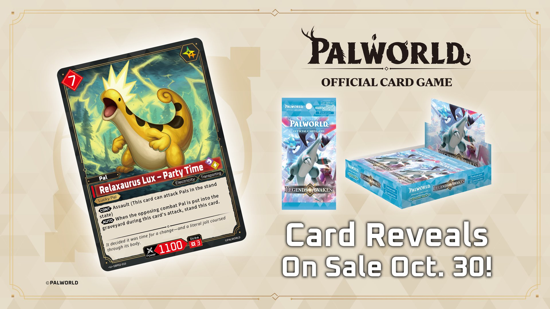 Relaxaurus Lux — Palworld Official Card Game Pal card (EBP02-010)
