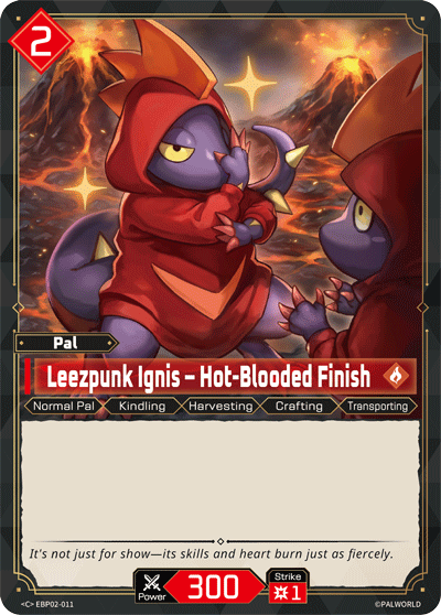 Leezpunk Ignis — Palworld Official Card Game Pal card (EBP02-011)