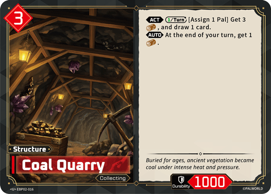 Coal Quarry — Palworld Official Card Game Structure card (EBP02-016)