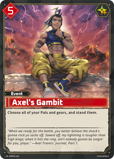 Axel's Gambit — Palworld TCG Event card
