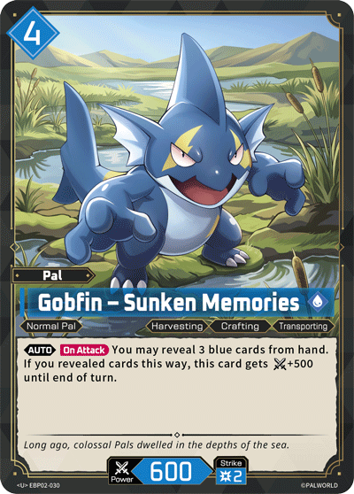 Gobfin — Palworld Official Card Game Pal card (EBP02-030)