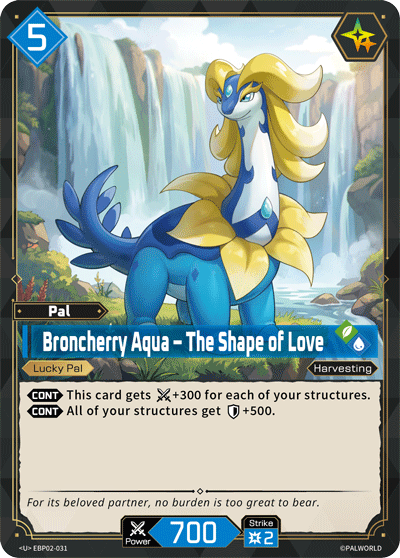 Broncherry Aqua — Palworld Official Card Game Pal card (EBP02-031)