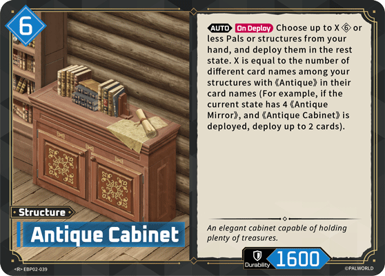 Antique Cabinet — Palworld TCG Structure card