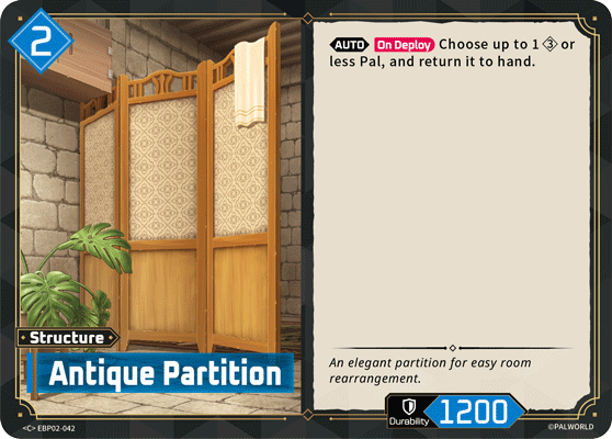 Antique Partition — Palworld Official Card Game Structure card (EBP02-042)