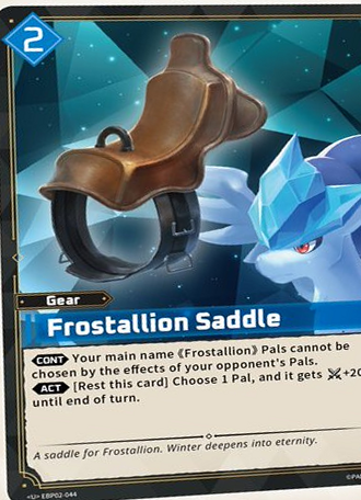 Frostallion Saddle — Palworld Official Card Game Gear card (EBP02-044)