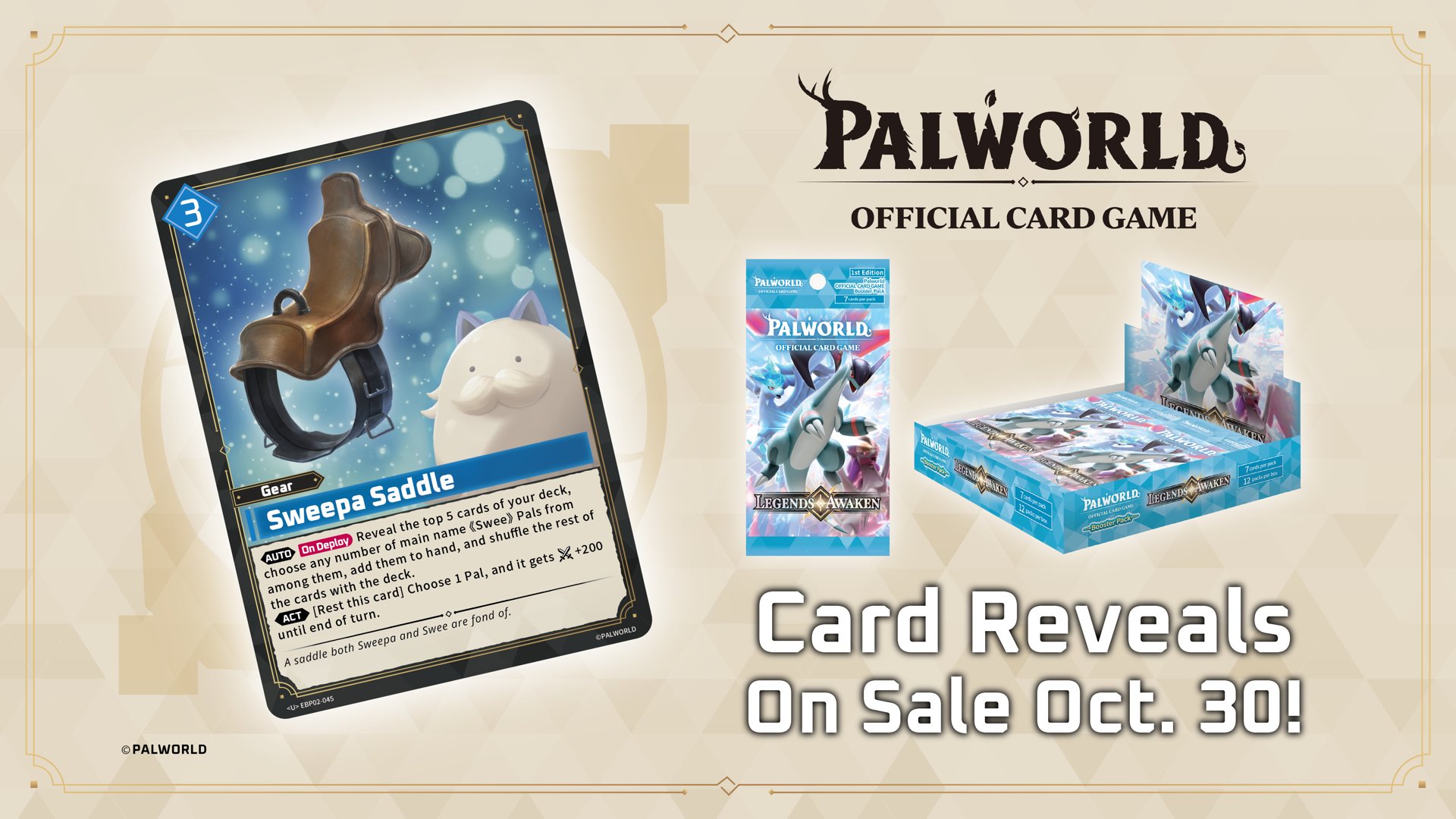Sweepa Saddle — Palworld Official Card Game Gear card (EBP02-045)