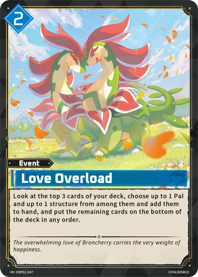 Love Overload — Palworld Official Card Game Event card (EBP02-047)