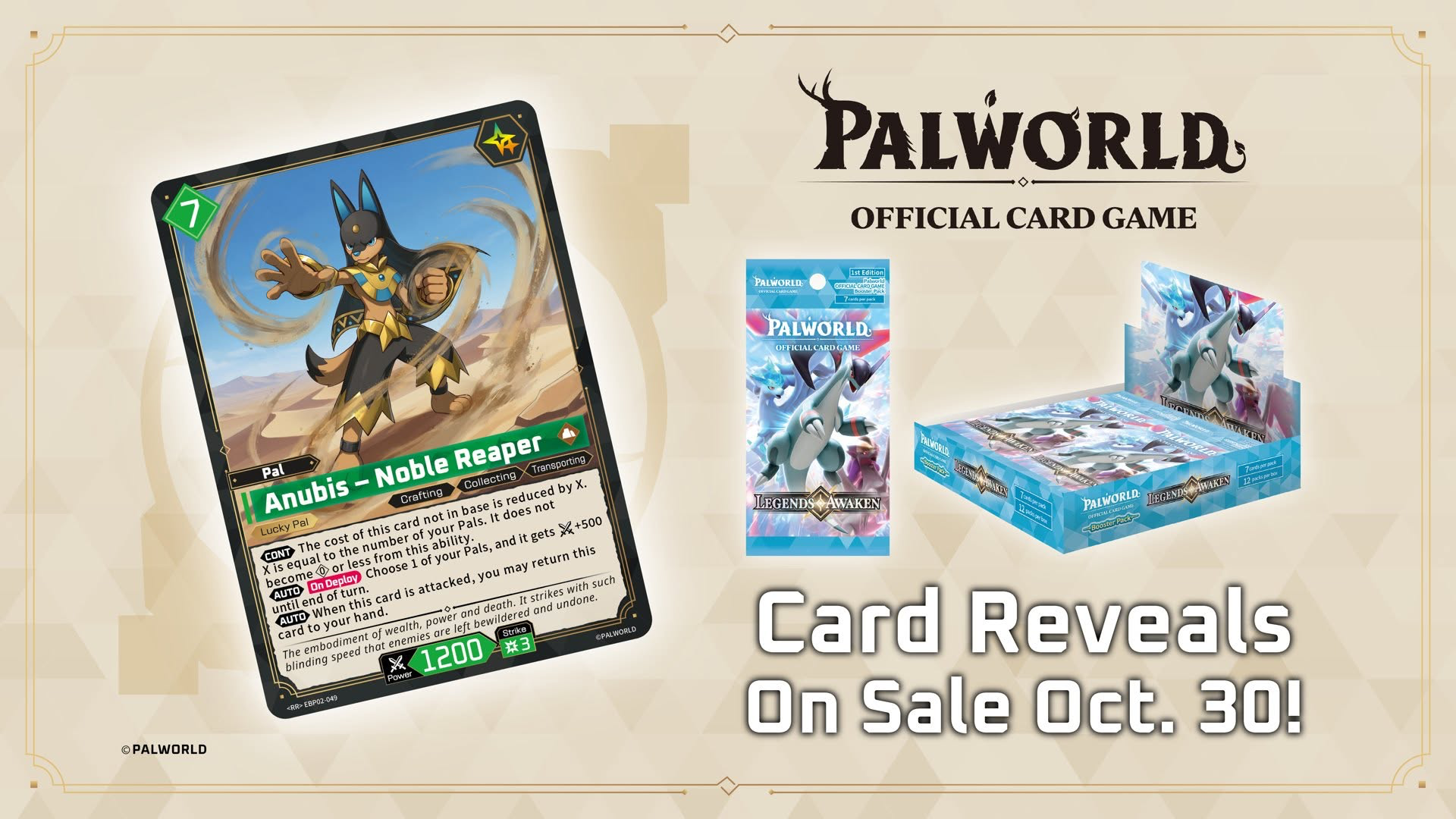 Anubis — Palworld TCG Pal card