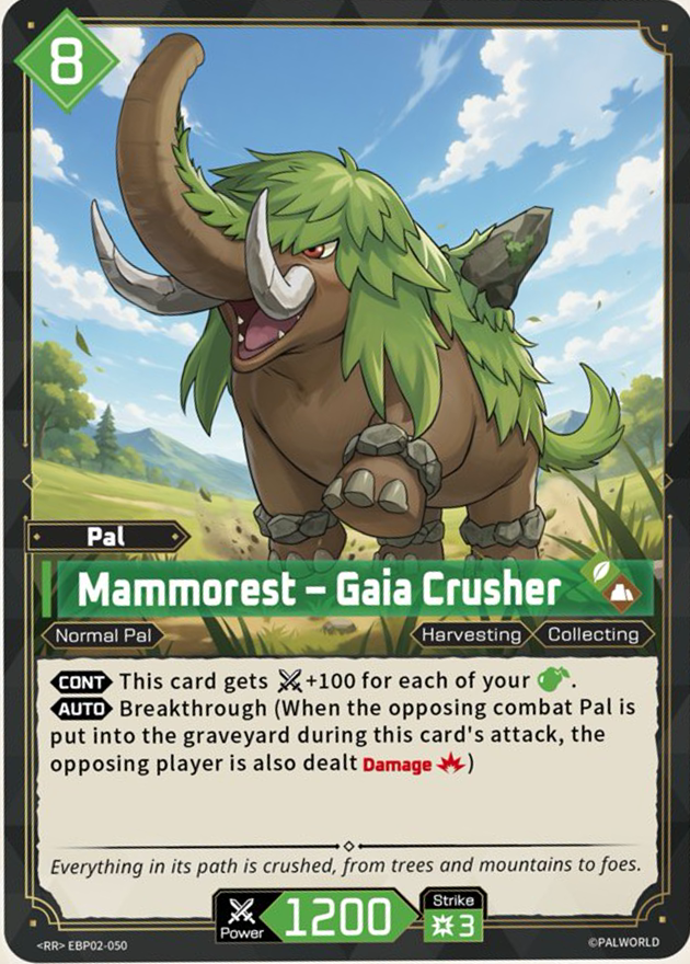 Mammorest — Palworld Official Card Game Pal card (EBP02-050)
