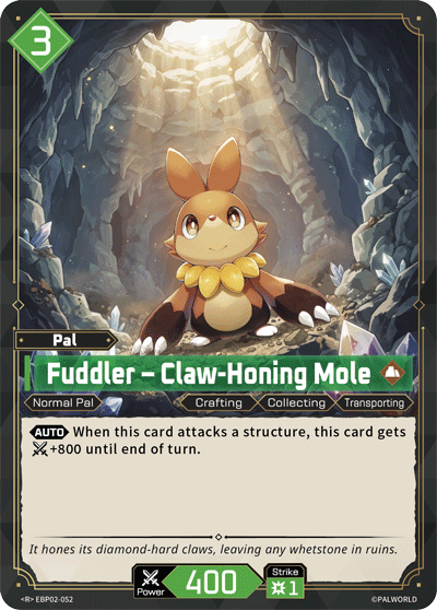 Fuddler — Palworld Official Card Game Pal card (EBP02-052)