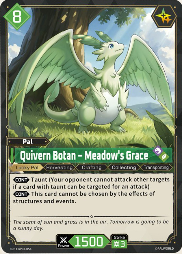 Quivern Botan — Palworld TCG Pal card