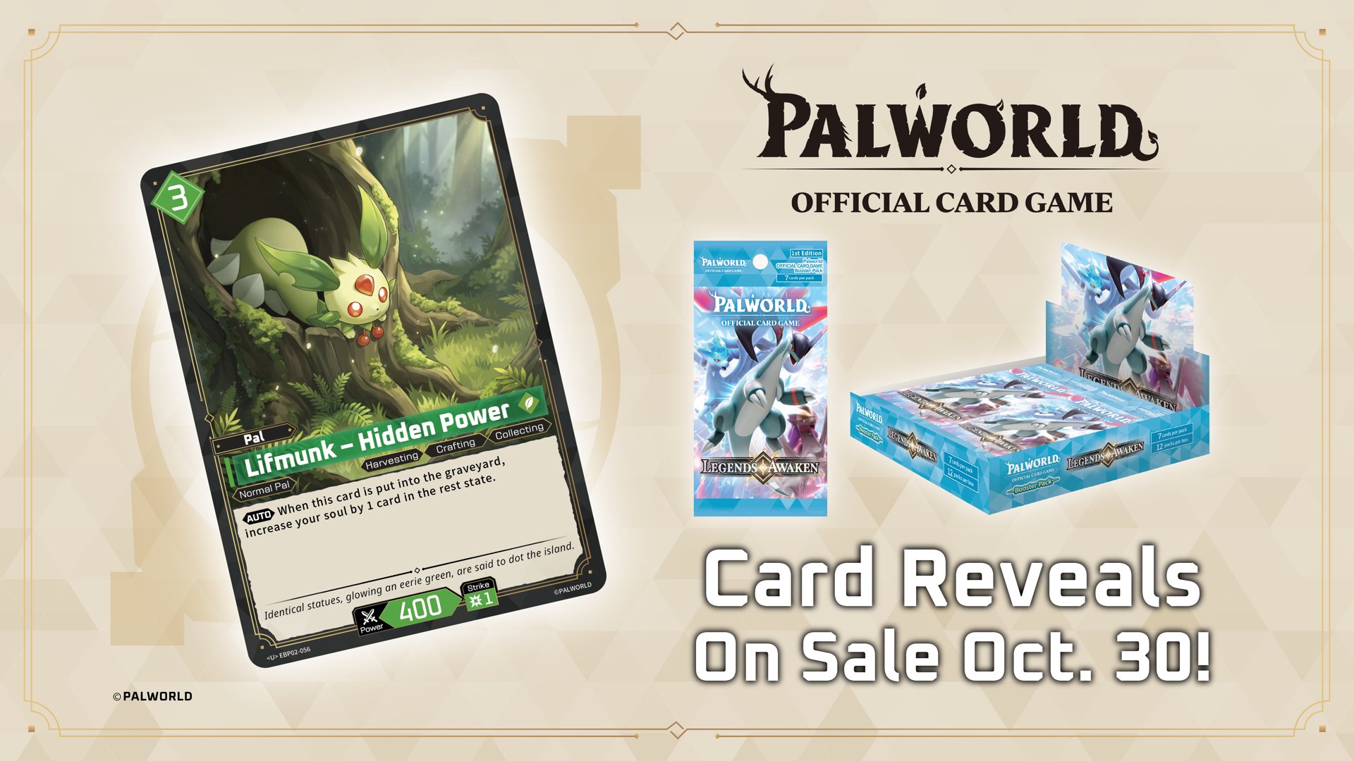 Lifmunk — Palworld Official Card Game Pal card (EBP02-056)