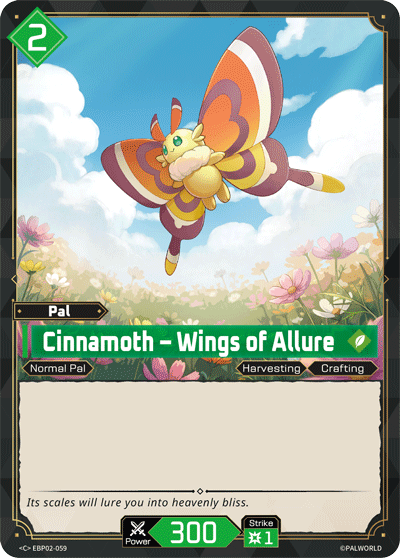 Cinnamoth — Palworld Official Card Game Pal card (EBP02-059)