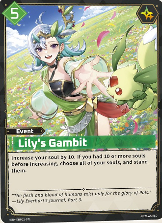 Lily's Gambit — Palworld Official Card Game Event card (EBP02-071)