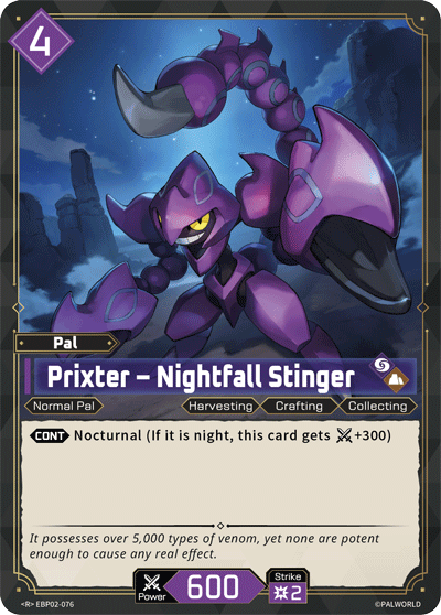 Prixter — Palworld Official Card Game Pal card (EBP02-076)