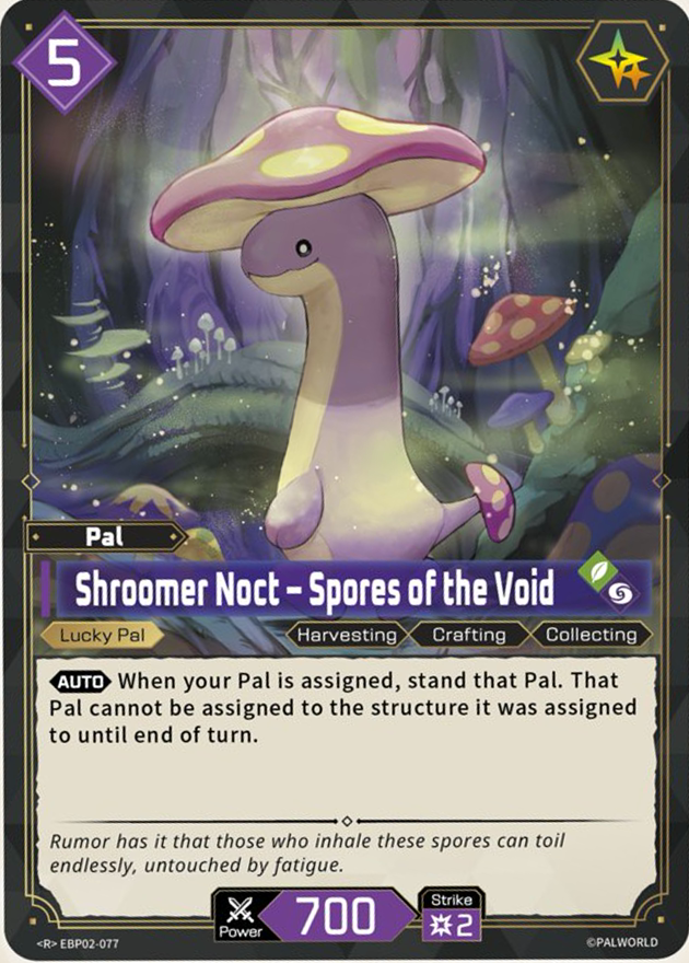 Shroomer Noct — Palworld TCG Pal card
