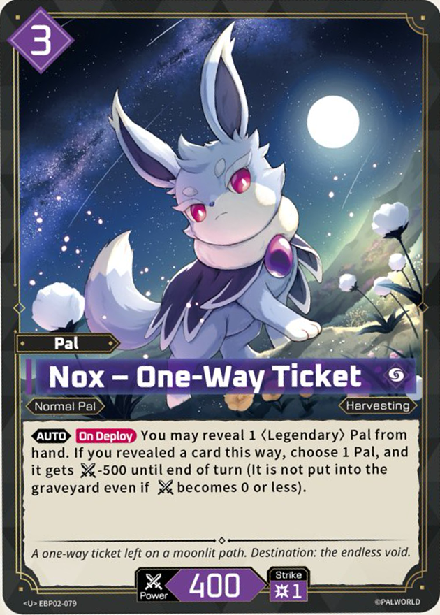 Nox — Palworld TCG Pal card