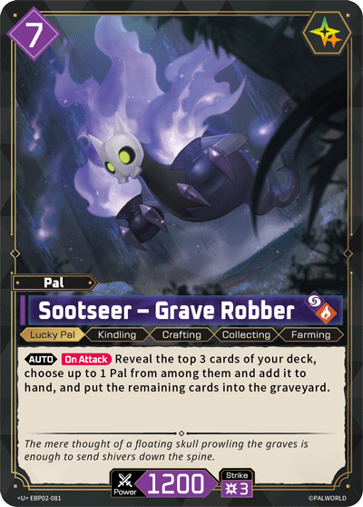 Sootseer — Palworld TCG Pal card