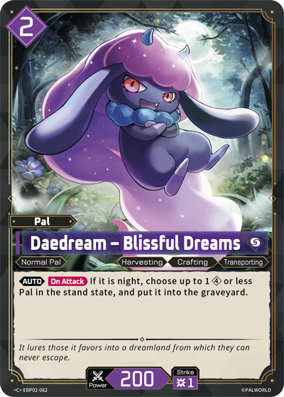Daedream — Palworld TCG Pal card