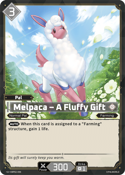 Melpaca — Palworld Official Card Game Pal card (EBP02-098)