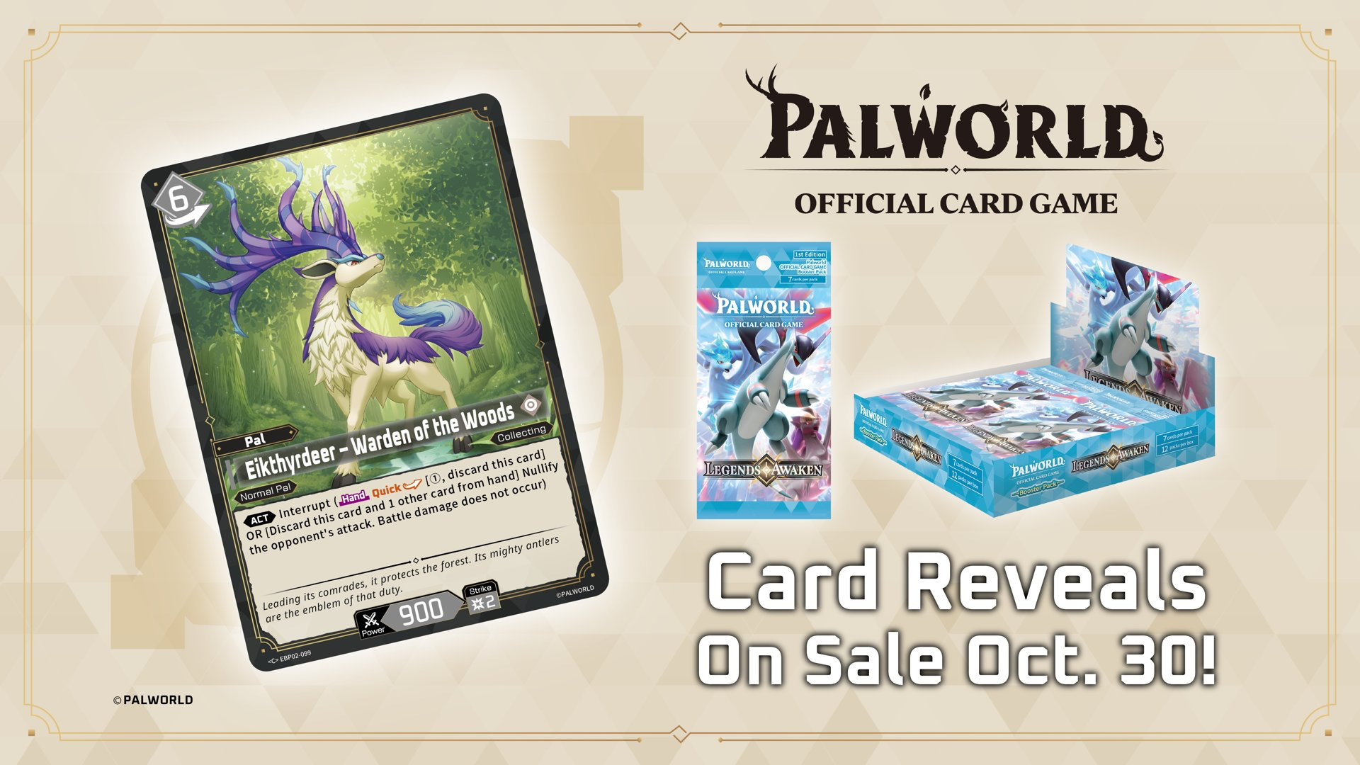 Eikthyrdeer — Palworld Official Card Game Pal card (EBP02-099)